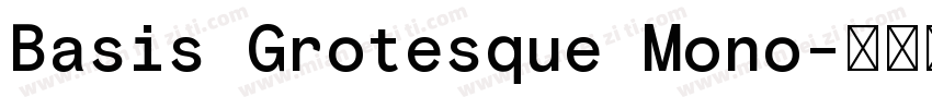 Basis Grotesque Mono字体转换